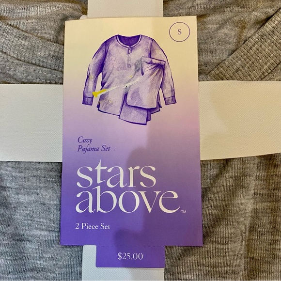 Stars Above Women’s 2 Piece Henley Top Plaid Fleece Pants Pajama Set Green NWT - Picture 3 of 4